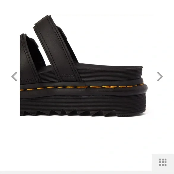 Dr. Martens Women's Blaire Hydro Leather Slide Sandals - Picture 7 of 12